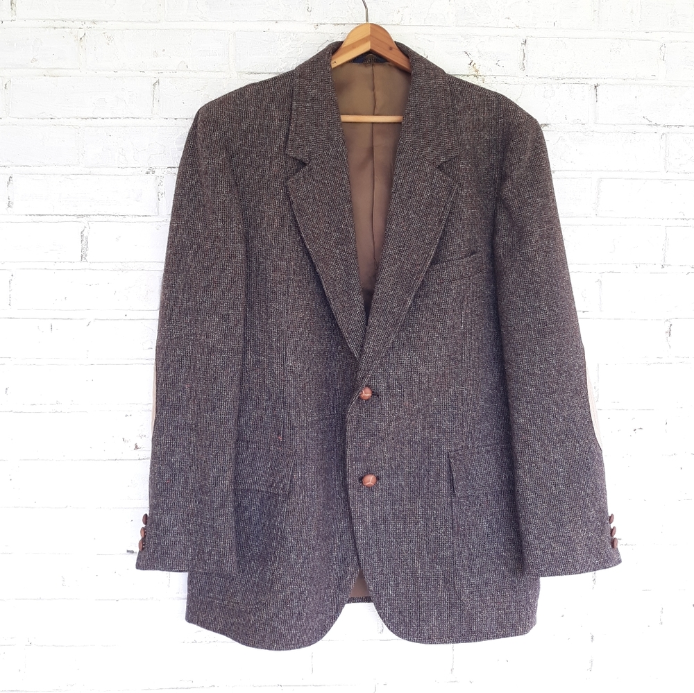 Pendleton Brown Tweed Blazer